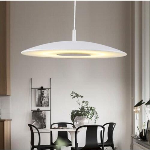 Simple round restaurant chandelier Simple modern tea shop restaurant lighting personality creative led fashion study lamp led