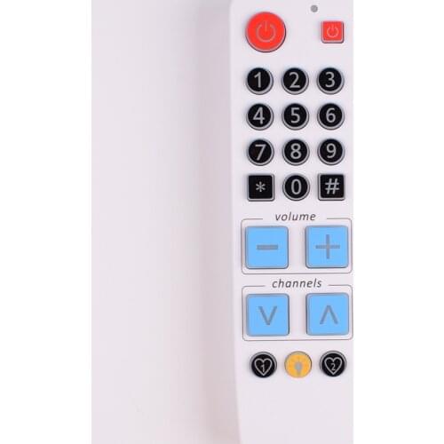 21 Big Buttons Learn Remote Control for TV DVD STB DVB TV-BOX Easy use Controller with Backlit