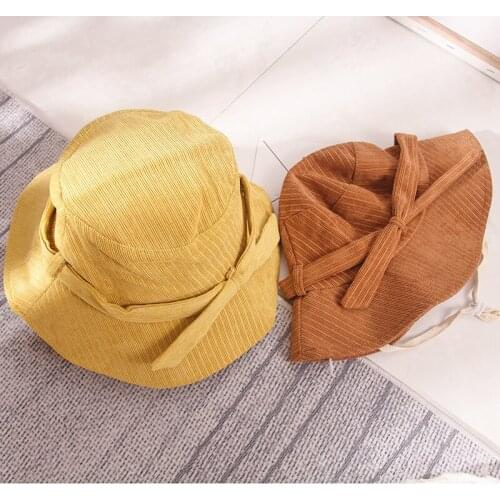 H7474 Women Fisherman Hat Female Japanese Sunscreen Bucket Cap Korean Student Summer Outdoor Sunshade Anti-ultraviolet Girl Caps