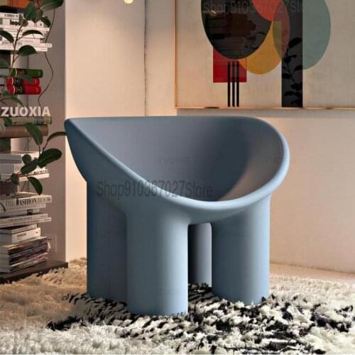 Nordic Single Sofa Chair Net Red Living Room Balcony Bedroom Ins Casual Designer Creative Elephant Leg Stool Chair