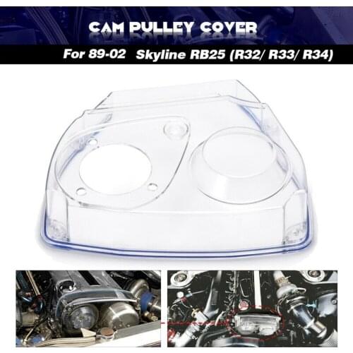 Clear Cam Gear Timing Belt Cover Turbo Cam Pulley for NISSAN Skyline R32 R33 R34 GTS RB25DET
