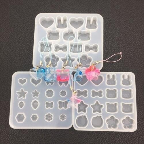 1pcs Liquid silicone mold DIY resin jewelry star cat bow pendant necklace pendant lanugo mold resin molds for jewelry
