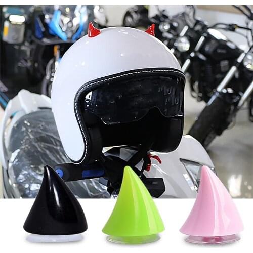 2Pcs Motorcycle Helmet Horn Soft Plastic Motorbike Helmet Horns Sucker Helmet Decoration Accessories For Motorcycle Helmet