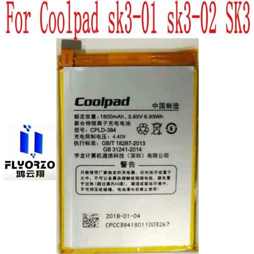 New 3.85V High Quality 1800mAh CPLD-384 Battery For Coolpad sk3-01 sk3-02 SK3 Mobile Phone