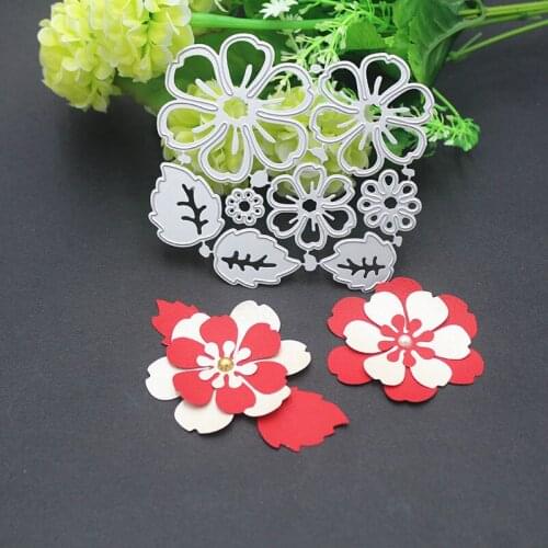 9.3*10.2CM Silver Embossing Cutting Die Beautiful Flowers Pattern Knife Mould 1Pcs DIY Scrapbooking Photo Album Decor