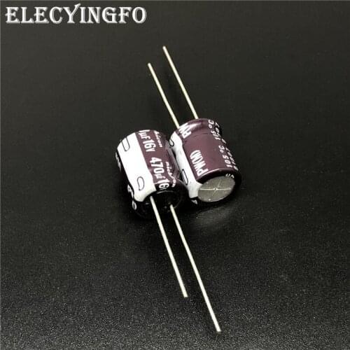10pcs/100pcs 470uF 16V NICHICON PW Series 10x12.5mm Low Impedance Long Life 16V470uF Aluminum Electrolytic capacitor