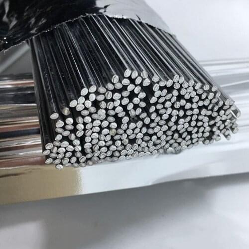 100 PCS 1.6mm*50cm low temperature aluminum welding rod flux cored wire / low temperature flux core aluminum electrode (no flux)
