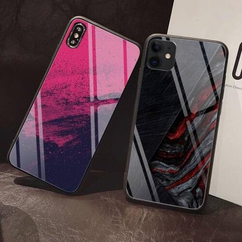 Color art painting Phone Case Tempered Glass For iPhone 12 Pro Max Mini 11 Pro XR XS MAX 8 X 7 6S 6 Plus SE 2020 case