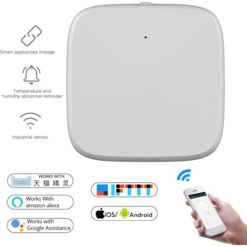 Tuya Smart ZigBee Wireless Control Temperature And Humidity Sensor Smart Home High Accuracy T&H Sensor For Alexa Google Home