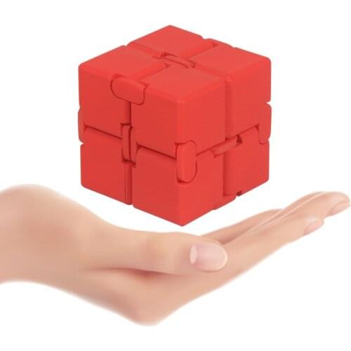 Infinity cube aluminium Cube Toys Premium Metal Deformation Magical Infinite stress relief Cube Stress Reliever for EDC Anxiety