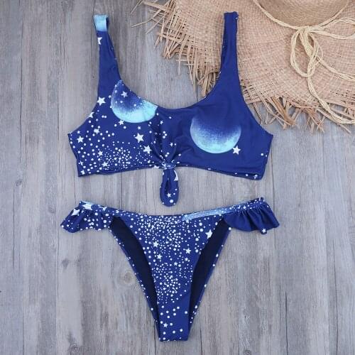 Star Brazilian Bikini Set Reversible Bathing Suits Push Up Bikinis Sexy Mini Biquini 2019 Sport Crop Swimsuit Swimwear Women