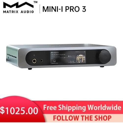 Matrix mini-i pro 3 With ES0938Q2M XMOS XU216 CHIP LCD Screen Bluetooth Decoder Balanced Headphone Amplifier