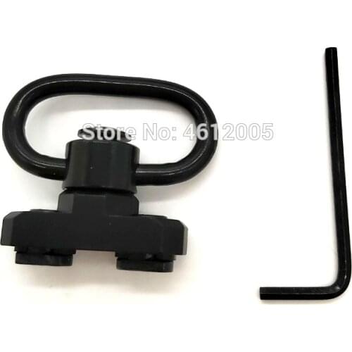 MLOK Black Tactical MLOK Rail Attachment QD Sling Swivel Base Mount Adaptor