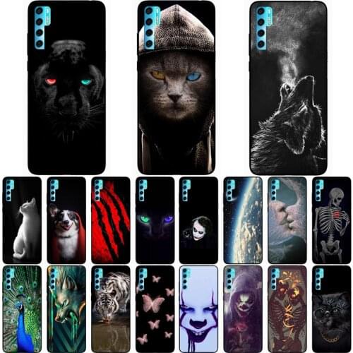 For TCL 20 PRO Case Fashion Silicone Soft TPU Cute Back Cases for TCL 20 Pro Phone Cover Funda Coque