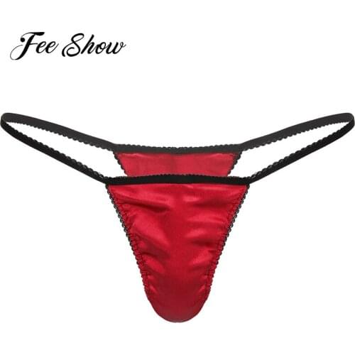 Gay Mens Lingerie Micro Thong Briefs Sexy Panties Men T-back G-string Thong Low-waist Underpants Sexy Comfortable Gay Underwear