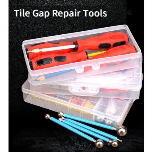 Tile Gap Repair Tool Set Tile Grout Repairing Stick Ceramic Floor Grout Glue Gap Scraping Construction Tools