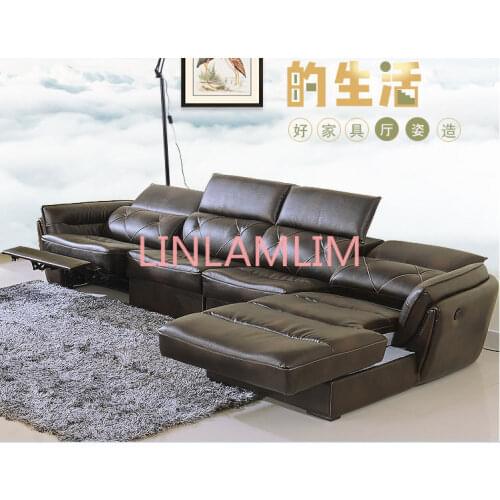 Living Room Sofa set corner sofa recliner electrical genuine leather sectional sofas modern muebles de sala moveis para casa