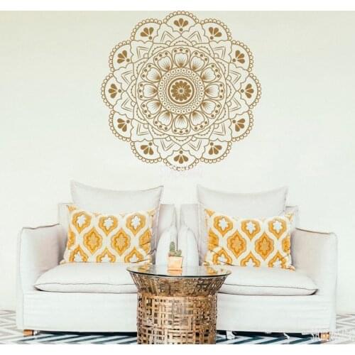 Mandala Wall Decals Home Bedroom Living Room Art Sticker Decor Boho Bohemian Vinyl Decor Yoga Namaste Wall Decal C34