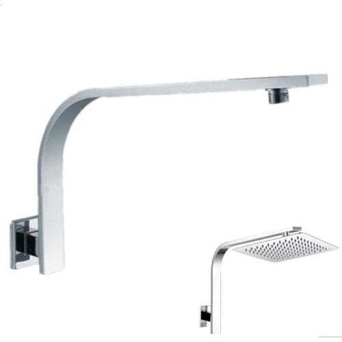 Bathroom Wall Mounted GOOSENECK Style Rain Shower Arm Chrome Shower Connecting Pipe Shower Head Holder Free shipping