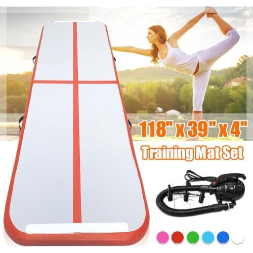 2020 New Airtrack 3m Inflatable Air Tumble Track Olympics Gym Mat Yoga Inflatable Air Gym Air Track Home use On Sale
