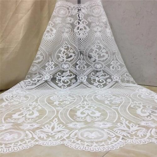 New Design Nigerian Lace Fabric African Lace Fabrics High Quality tulle net French Net Lace Fabric For Wedding x19-82