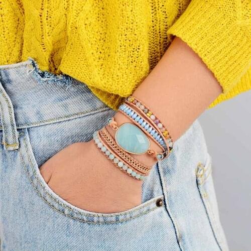 Oaiite Blue Bracelets