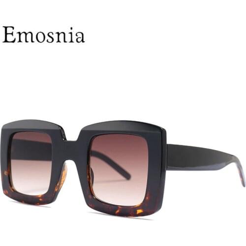 Emosnia 2019 Unisex Square Vintage Sun Glasses Points Sunnies Frame Sun Glasses Male Goggles Gradient Shades Oculos UV400