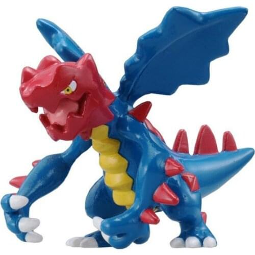 Genuine TAKARA TOMY Pokemon Cartoons Anime Figures Model Druddigon Pocket Monsters Action Fgures Hand-made Toys Kids Gifts