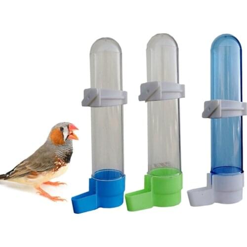 Pet Bird Plastic Auto Feeder Parrot Cockatiel Feeding Water Drinker Cup Bowl Dispenser Cage Accessories Bird Feeding Supplies