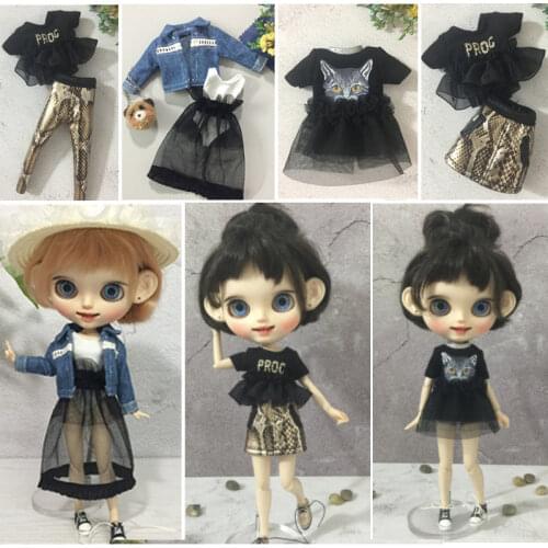 New Arrival Fashion Doll Dress And Clothes Fit For Blyth, Licca, Azone, OB24 Pullip DOLL Momoko,1/6 30cm Doll Child Gift