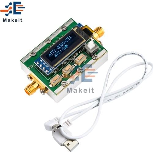 RF Programmable Attenuator 1MHZ-3800MHz Digital programmable RF attenuator control 0-31dB adjustable step 1dB PC controllable