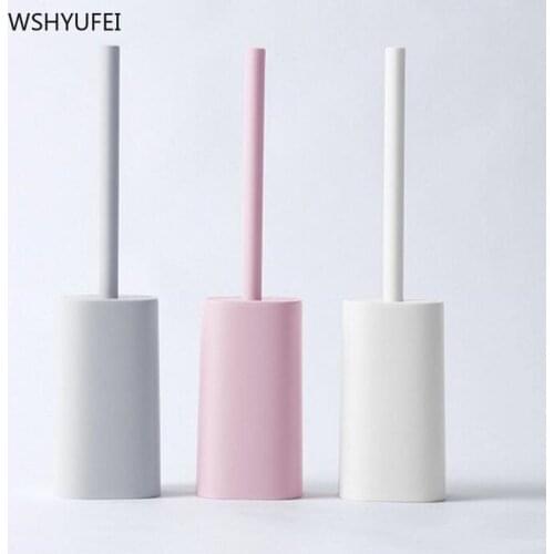 Toilet brush with base long handle cleaning brush soft hair toilet no dead angle cleaning brush set household items