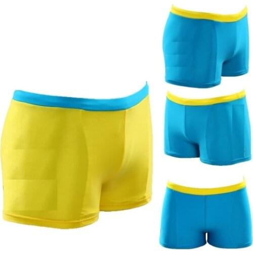 Blue Yellow Boys Swim Trunks Children Swimming Wear Trunk Beach Shorts 2-12year Kids Swimwear Swimsuits