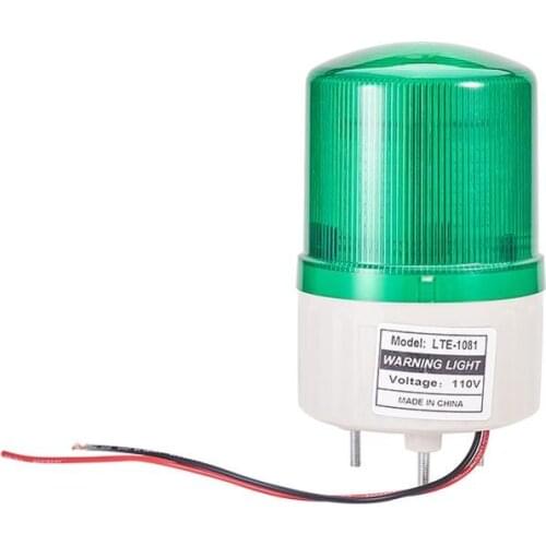 Othmro Hot 1PCS TB-108 12V/24V/110V/220V 2W Warning Light Red/Green/Yellow Lights Safety Stack Spiral Industrial Tower Signal