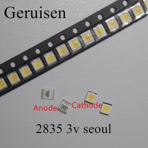 SEOUL 3000pcs/LOT High Power LED LED Backlight 1210 3528 2835 1W 100LM Cool white SBWRT120E LCD Backlight for TV TV Application