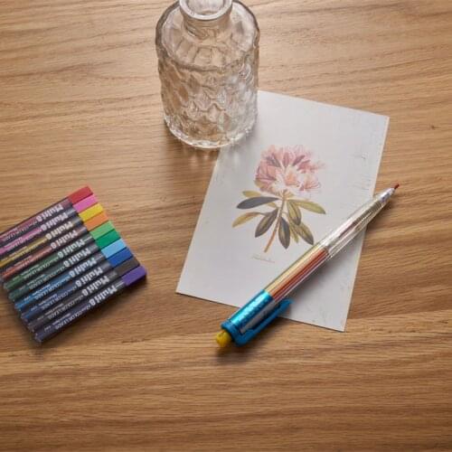 LifeMaster Japanese Pentel Multi 8 Mechanical Pencil 2.0mm Lead 8 Colors in 1 Scrapbooking Color Pen Kawaii Stationery PH158