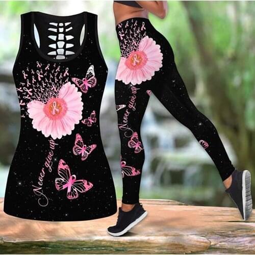 WomenS Summer 2021 Floral 3d Printed Sportswear Seamless Two-Piece WomenS Fitness Yoga Wear Leggings Suit Gym Workout Clothes