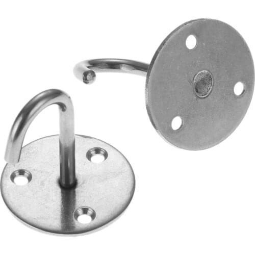 1Pc Stainless Steel Wall Mount Ceiling Hook Base Multi Hanger Clothes Lantern Bedroom Mosquito Net Hanging Ceiling Hooks 52x53mm