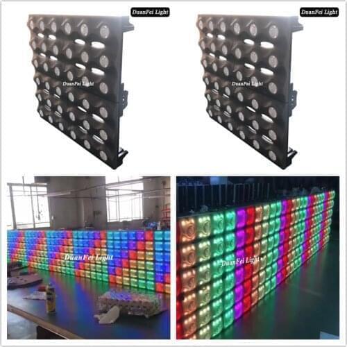 20 pieces Pixel Dot LED Blinder golden + rgb 3in1 blinder 36x3w wash beam matrix led