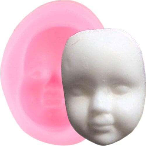 3D Baby Face Silicone Mold DIY SugarCraft Fondant Cake Decorating Tools Soap Making Molds Chocolate Polymer Candy Resin Moulds