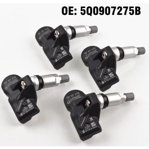 4 PCS MQB Car Tire Pressure Monitor Sensor TPMS 5Q0907275B for Audi A3 Q7 Q5 A4 A5 VW Arteon Teramont, passat phaeton phideon
