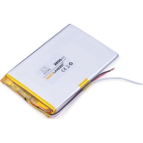 456386 2600mAh 3.7v lithium Li ion polymer rechargeable battery For tablet pc cell phone POWER BANK PIPO MIUI E-book Vedio Game