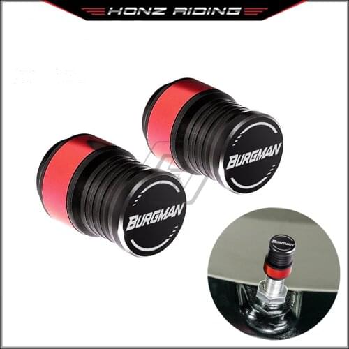 For Suzuki Burgman 200 400 All Year Motorcycle Accessories Wheel Tire Valve Caps