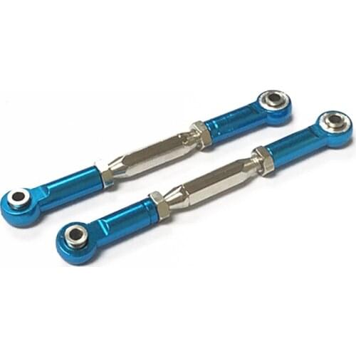 For TRAXXAS Slash 4X4 Aluminum Steering Turnbuckle Toe Link Camber Linkage 85mm-97mm M3 Assembled Rod Ends Hollow Balls Left Rig