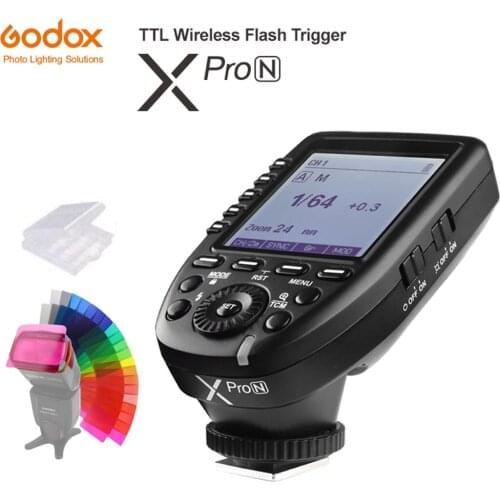 Godox i-TTL II 2.4G Wireless X system High-speed with Big LCD Screen Transmitter Xpro-N For Nikon DSLR Camera