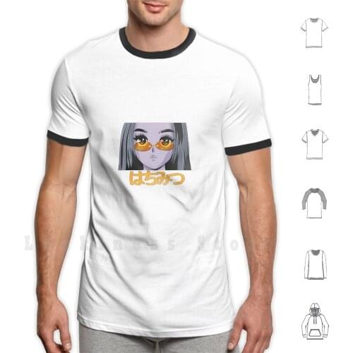 Honey T Shirt DIY Cotton Big Size 6xl Anime Pop Art Honey Yellow Purple Comic Book Cartoon Popular Pop Cute Kawaii Harajuku