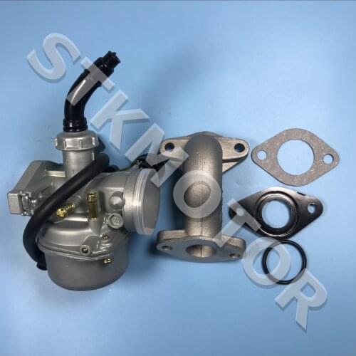 Carb PZ19 19mm Carburetor Hand Choke With Intake Manifold Gaskets 50CC 70CC 90CC 110CC ATV Quad Parts