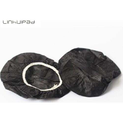 Linhuipad Black Replacement Non-woven Sanitary headphone covers 12-13cm diameter 500pcs/lot