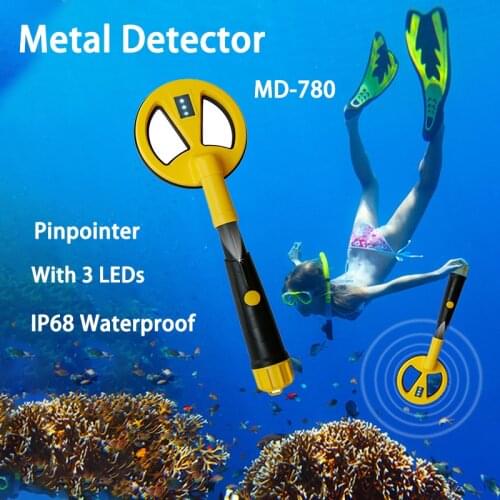 MD-750 Upgrade MD-780 IP68 Waterproof Metal Detector Underwater Diving Ocean Lake High Sensitivity Pulse Induction Metal Finder