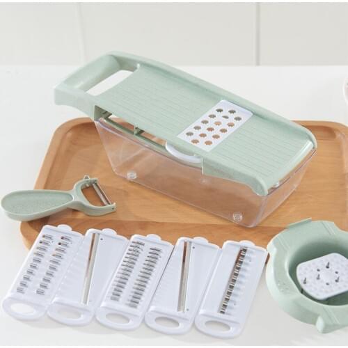9-piece multi-function chopping device home grater kitchen chopping artifact slicer